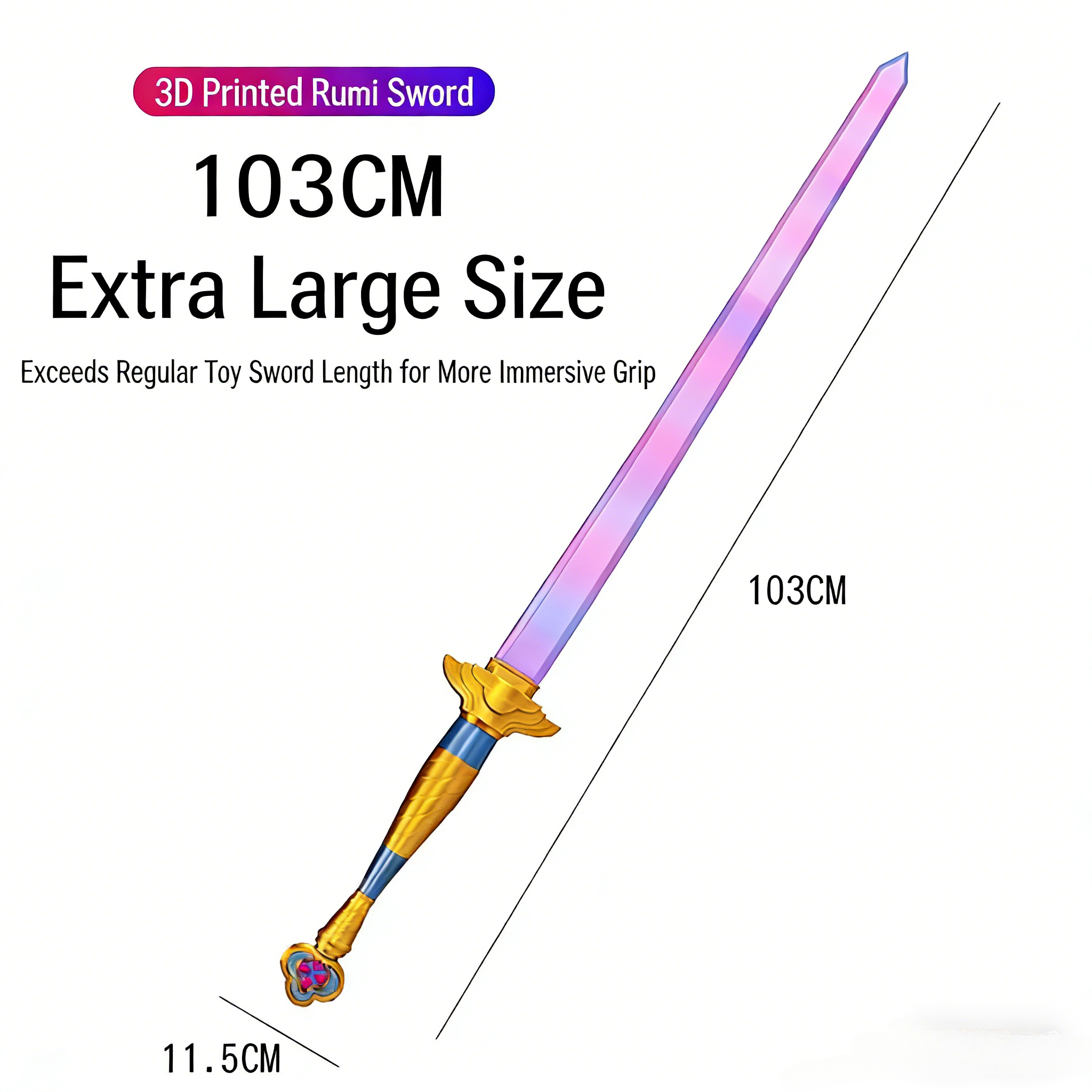 Purple Rumi Demon Hunter Sword - Cosplay Prop Dagger recensione e prezzo