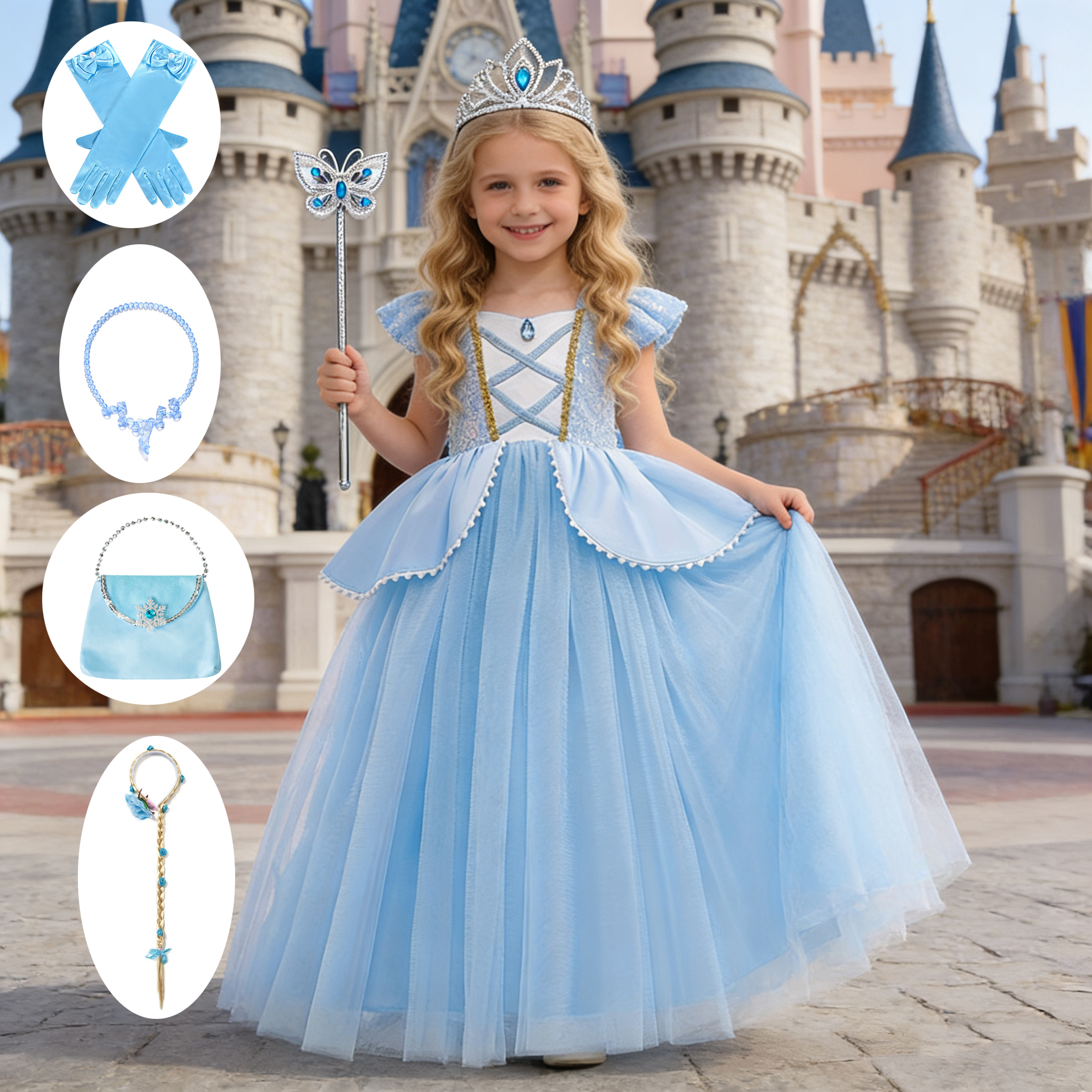 Girls Deluxe Elegant Cinderell - Cosplay Prop Bow recensione e prezzo