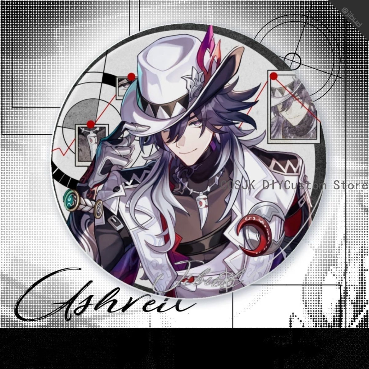Game Ashveil Badge Anime Honka - Acrylic Cosplay Prop recensione e prezzo