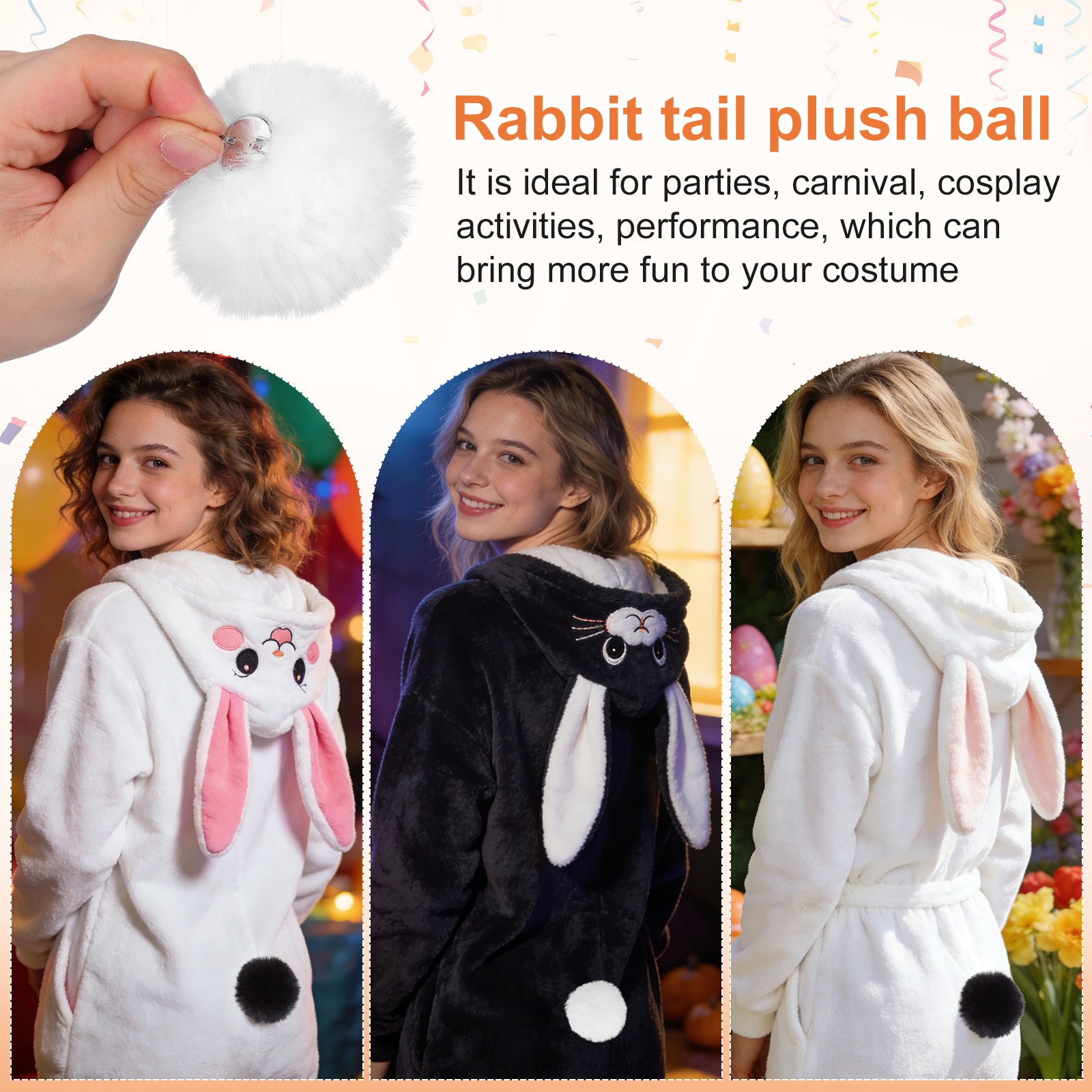 2Pcs Rabbit Tail Ball Costume  - Easy Cosplay Prop recensione e prezzo