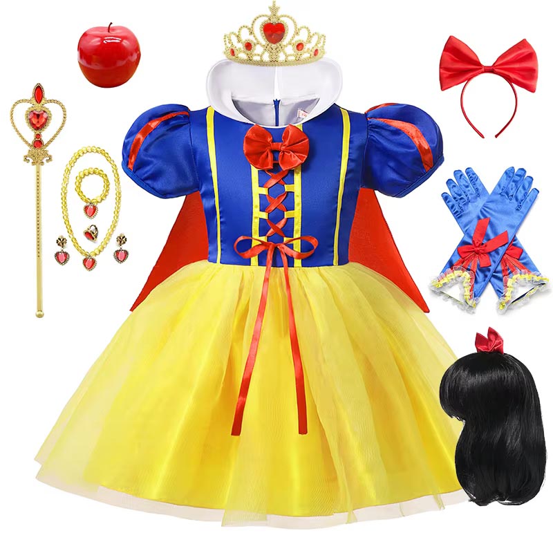 Snow White Princess Dress Kids - Cosplay Prop Bow recensione e prezzo