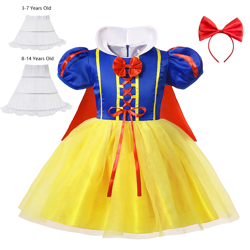 Snow White Princess Dress Kids - Cosplay Prop Bow recensione e prezzo