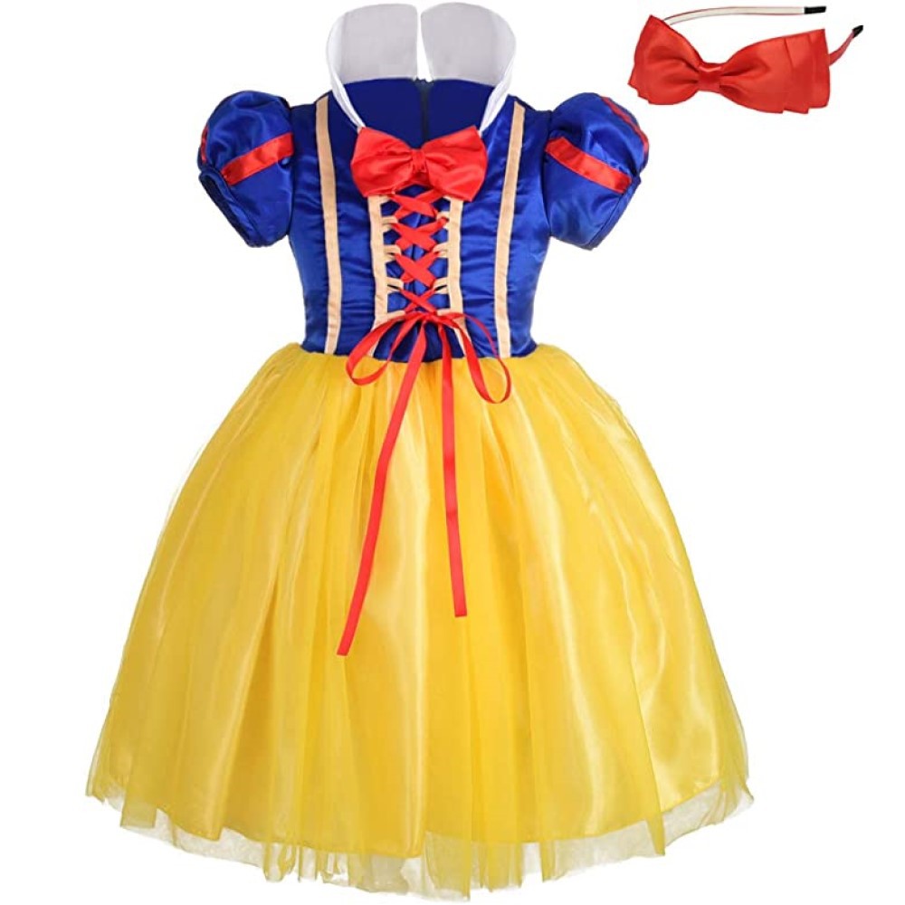 Snow White Princess Dress Kids - Cosplay Prop Bow recensione e prezzo