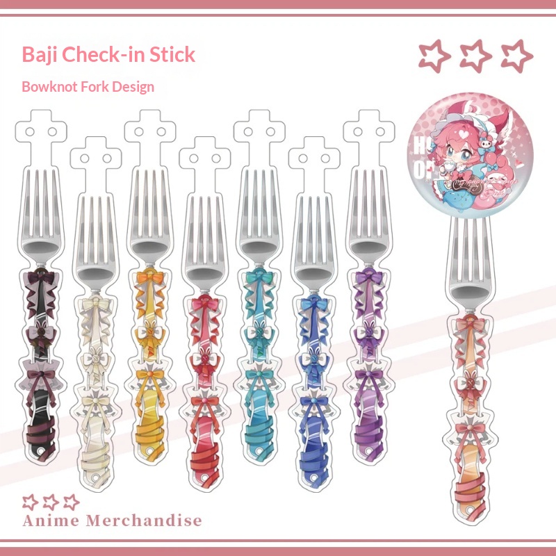 Anime Acrylic Bowknot Fork Sha - Acrylic Cosplay Prop recensione e prezzo