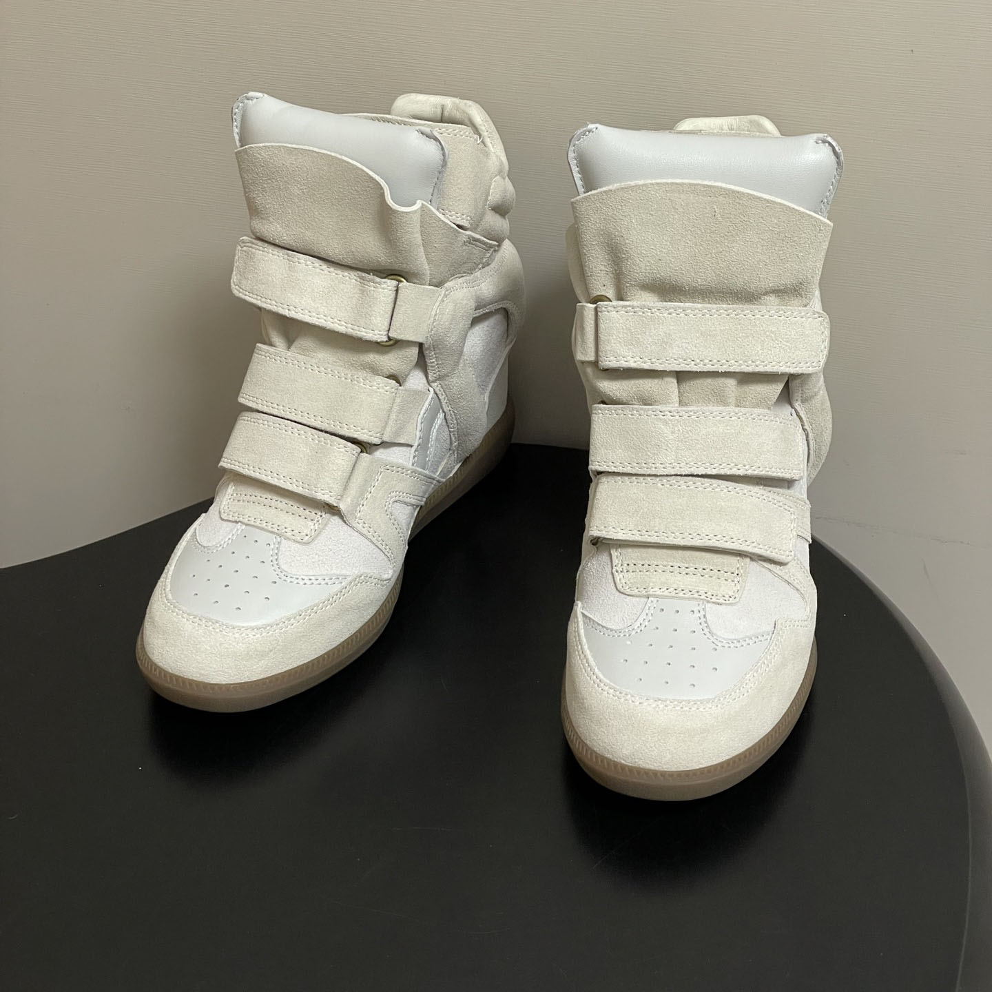 Women's Suede Leather Wedge Sn - Velcro Hook Loop recensione e prezzo