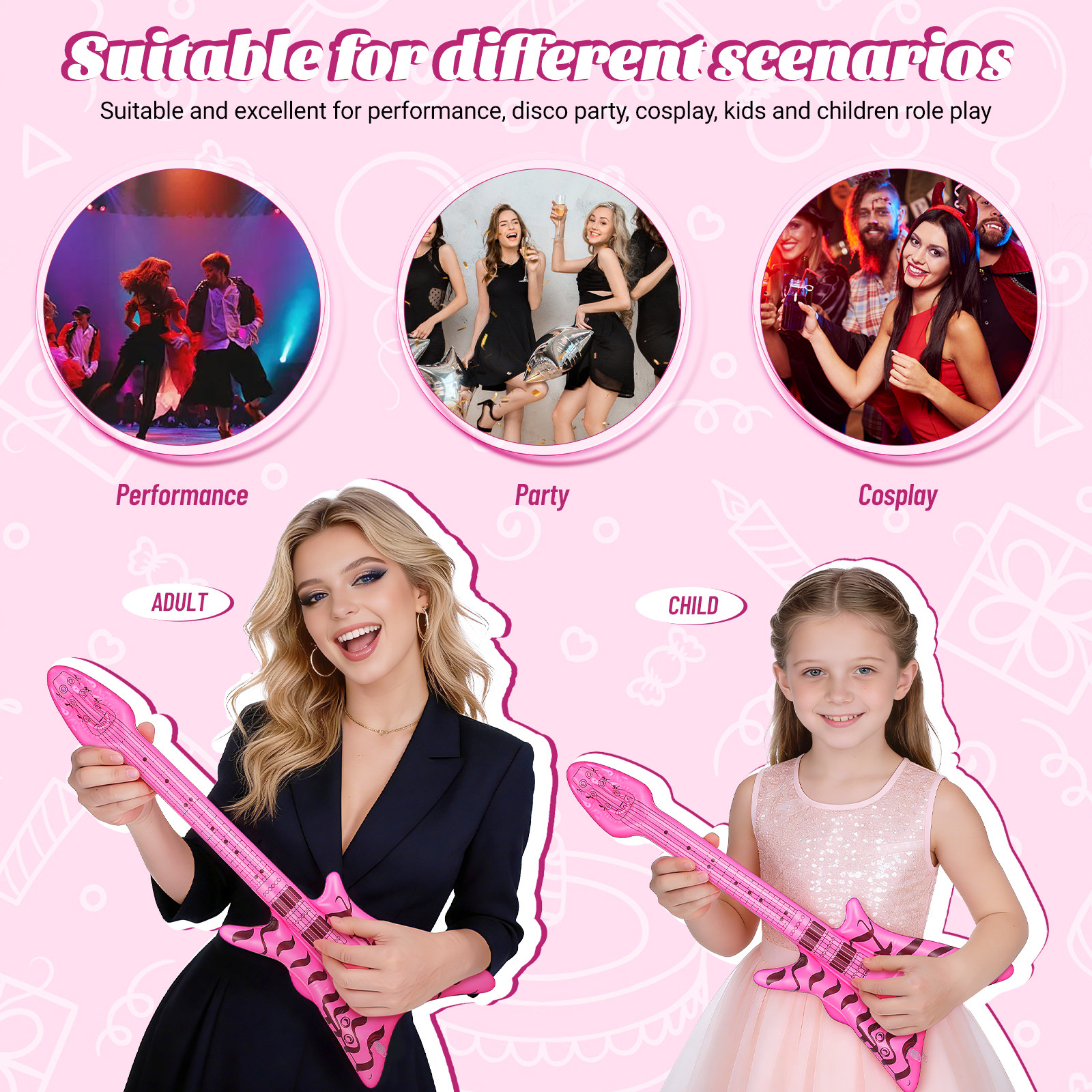 Inflatable Guitar Prop Premium - Cosplay Material For Prop recensione e prezzo
