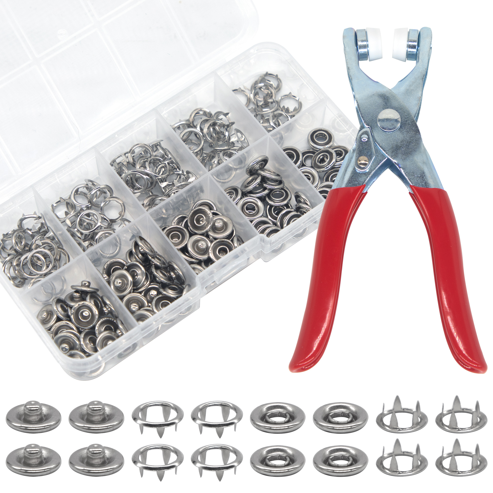 50 Sets Snap Fasteners Kit Too - Snap Fastener Set recensione e prezzo