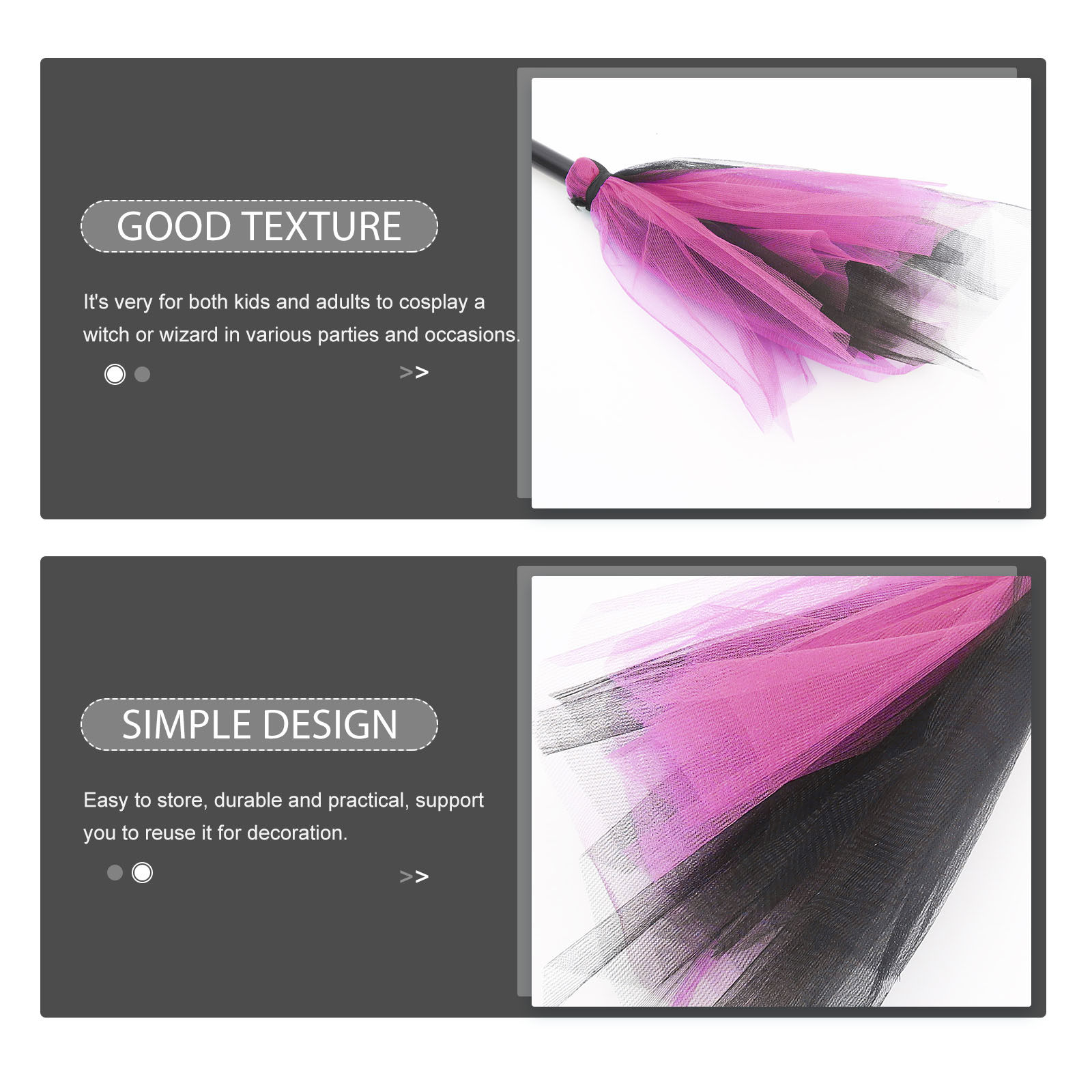 Witch Broom Halloween Decorati - Easy Cosplay Prop recensione e prezzo