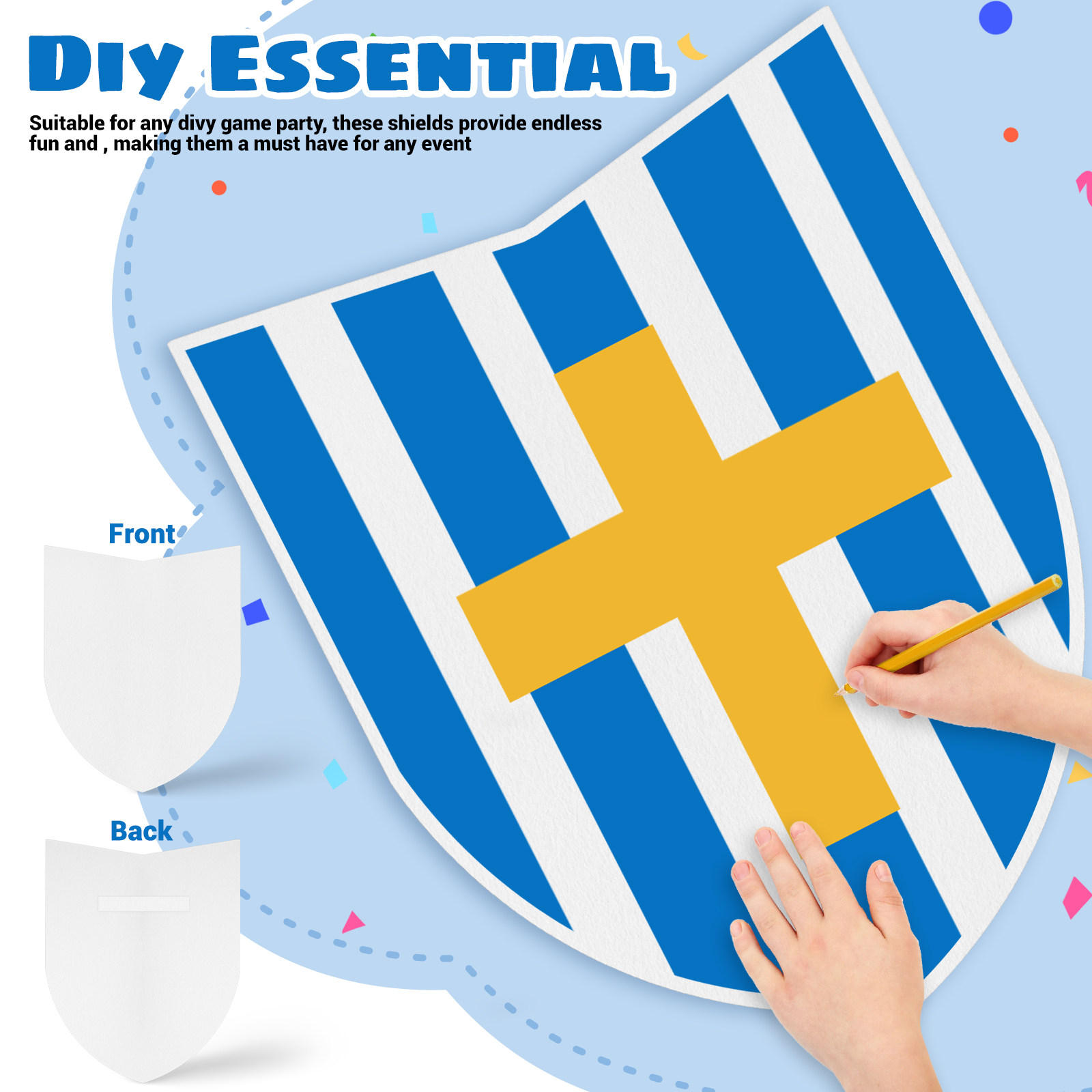 1Set DIY Blank Play Shield for - Cosplay Prop Painting recensione e prezzo