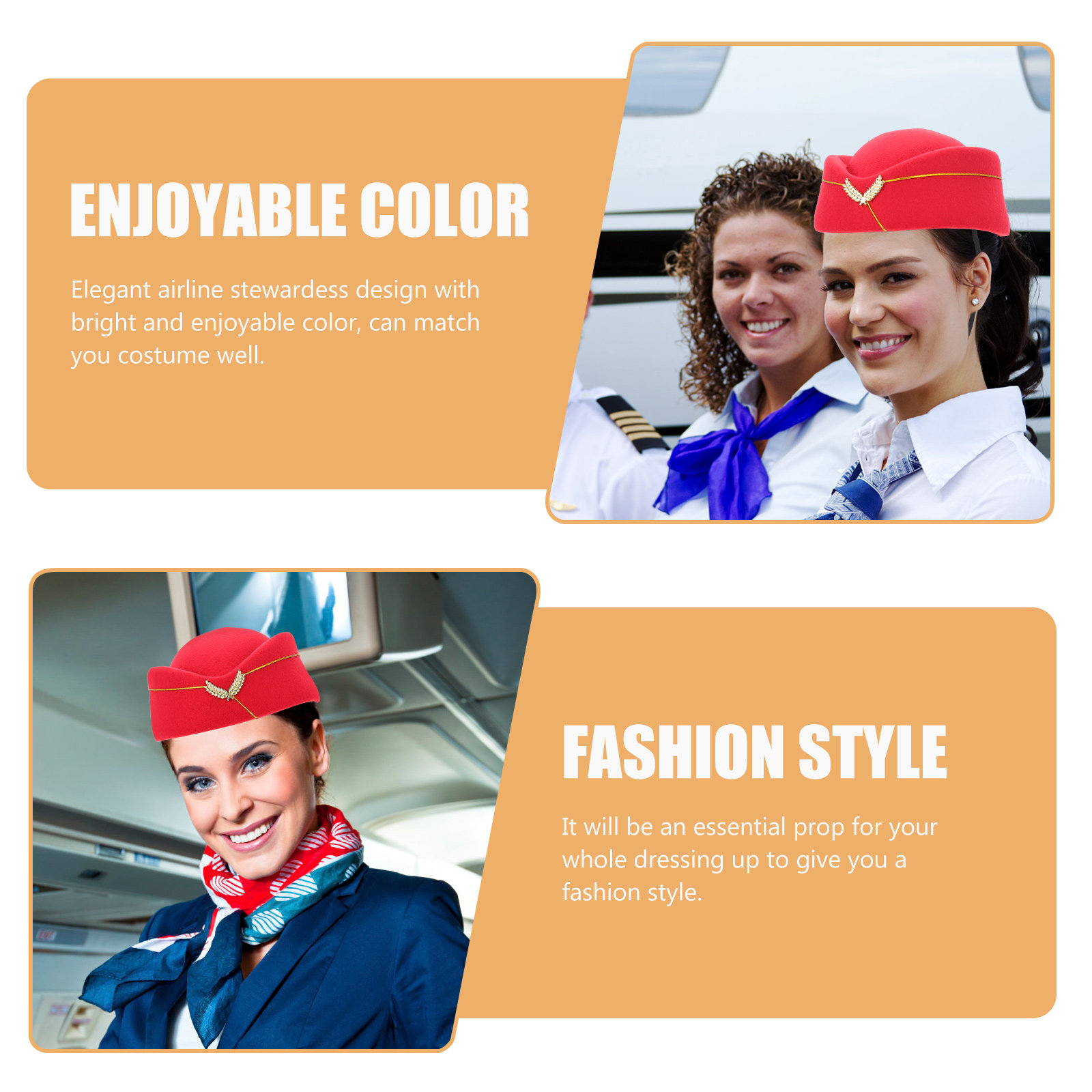 Stylish Flight Attendant Hat R - Easy Cosplay Prop recensione e prezzo