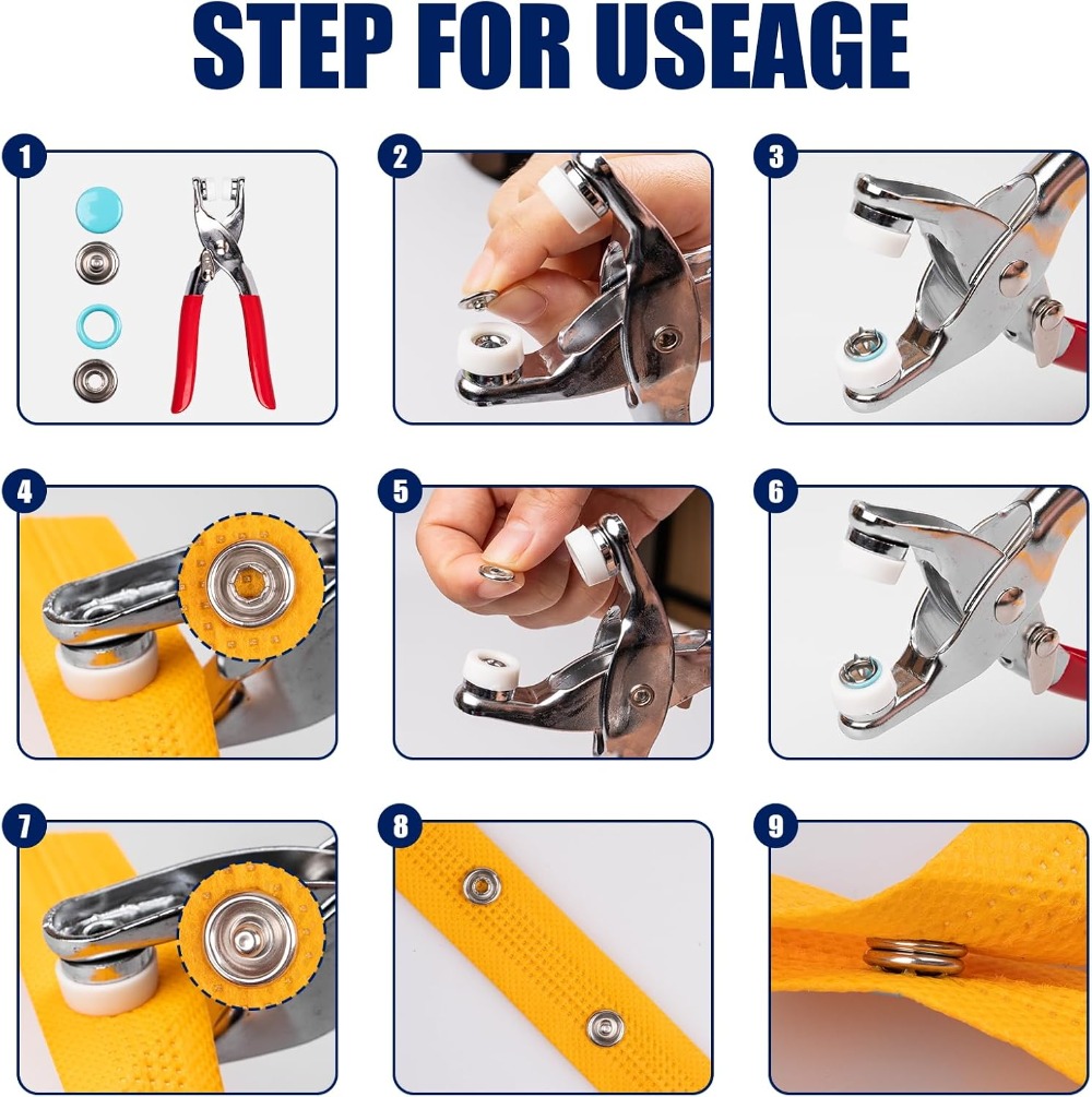 200 Set Snap Button Kit, 9.5mm - Snap Fastener Set recensione e prezzo