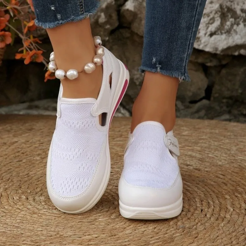 Women Platform Slip on Sneaker - Velcro Hook Loop recensione e prezzo