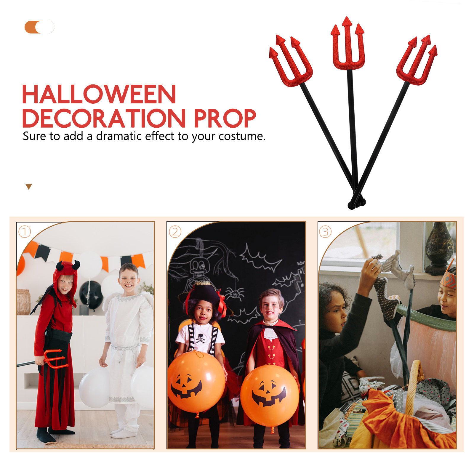 3Pcs Halloween Demon Prop Devi - Cosplay Prop Designer recensione e prezzo