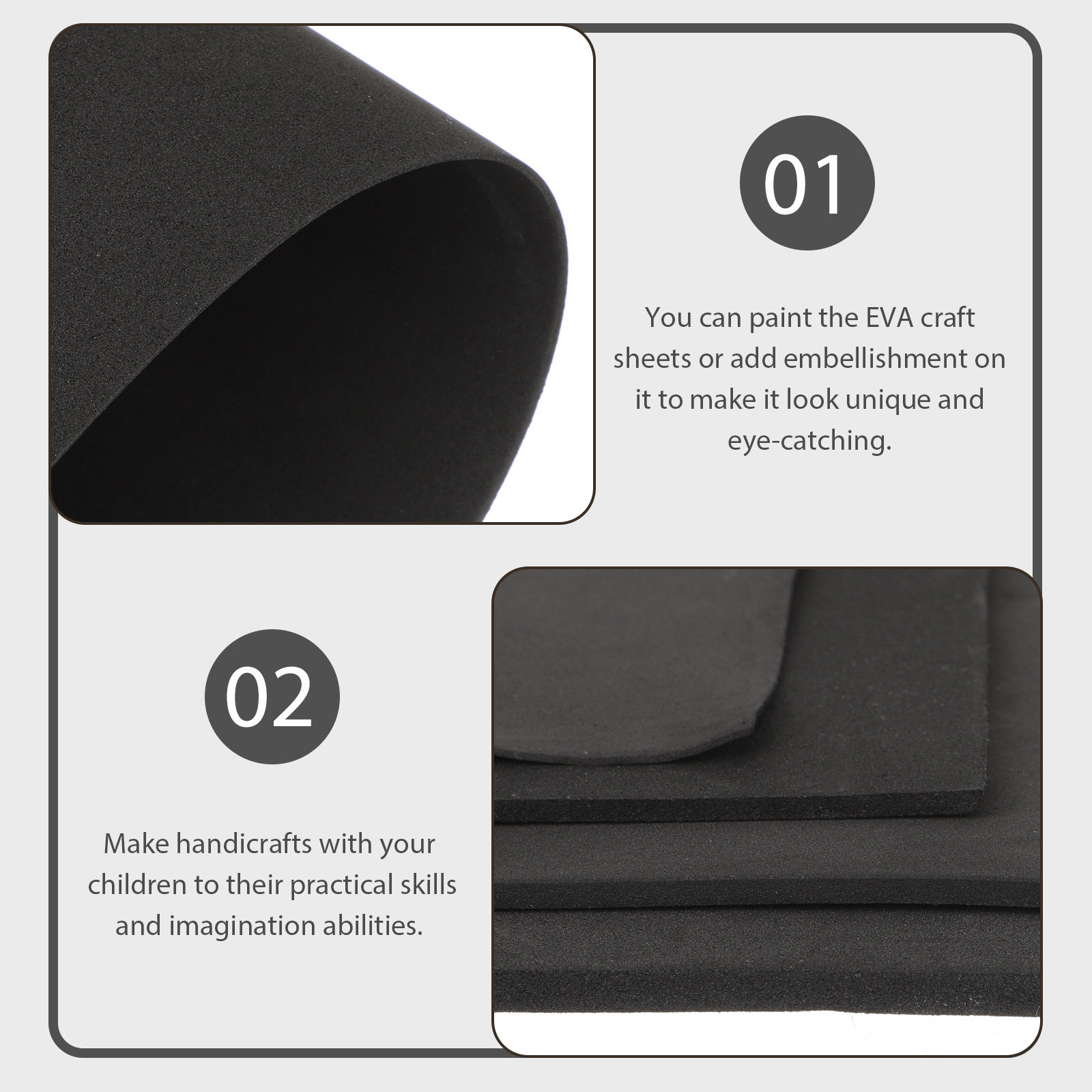 4Pcs Eva Craft Sheets Foam Boa - Cosplay Props Eva Foam recensione e prezzo