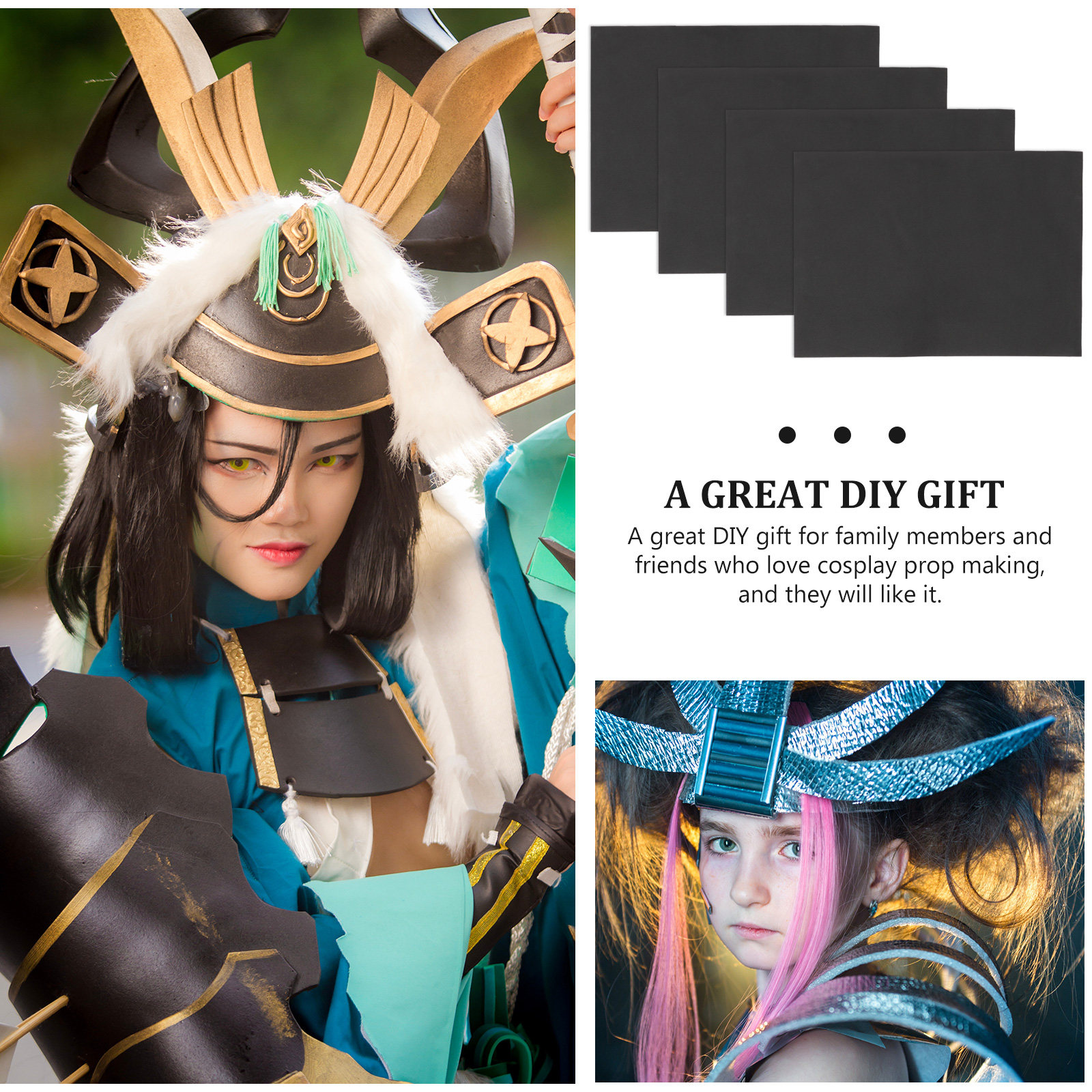 4Pcs Eva Craft Sheets Foam Boa - Cosplay Props Eva Foam recensione e prezzo