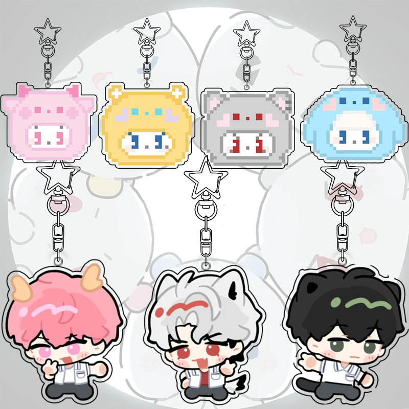 Plave Pixels Keychain Acrylic  - Acrylic Cosplay Prop recensione e prezzo