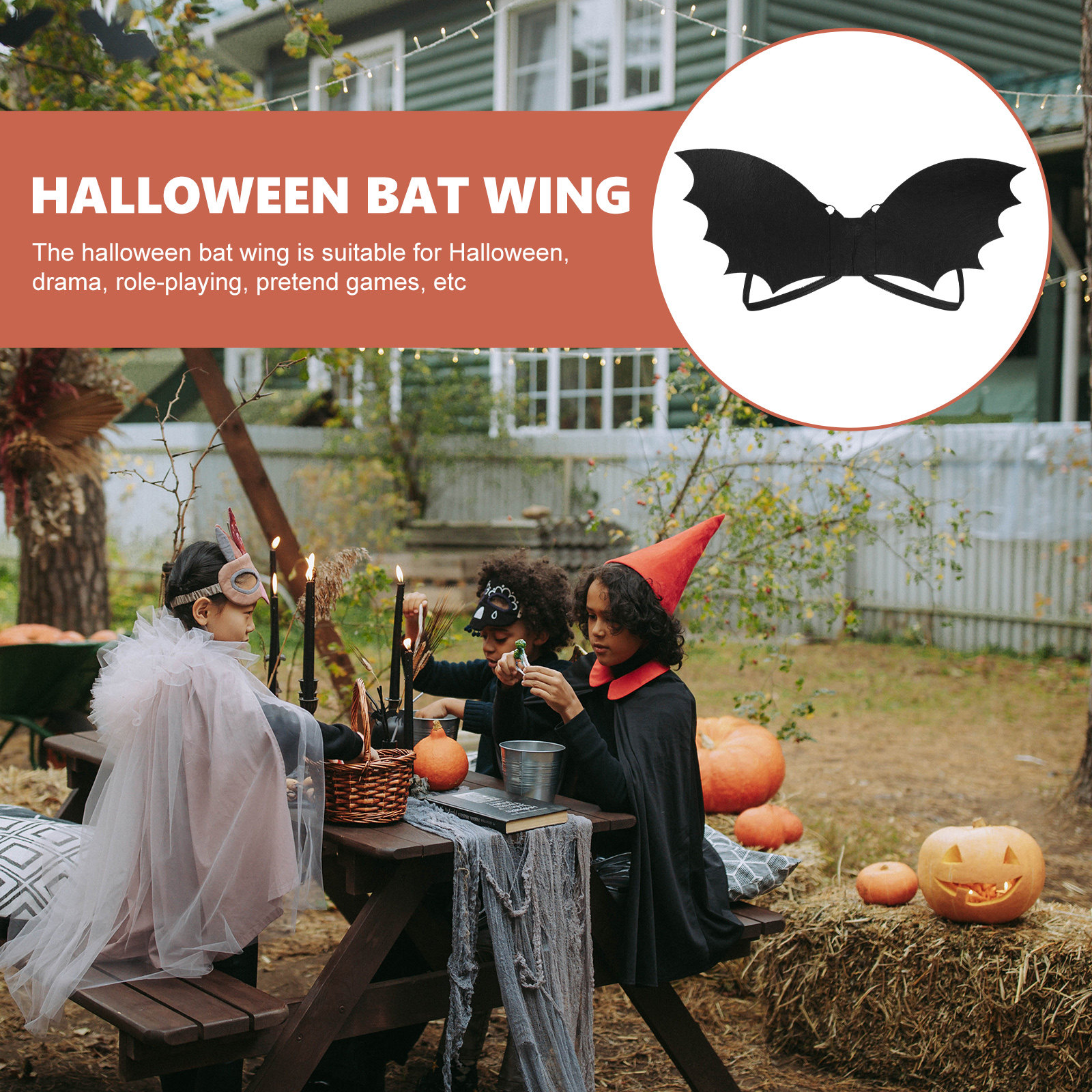 Halloween Bat Wing Black Cospl - Cosplay Bat Prop recensione e prezzo