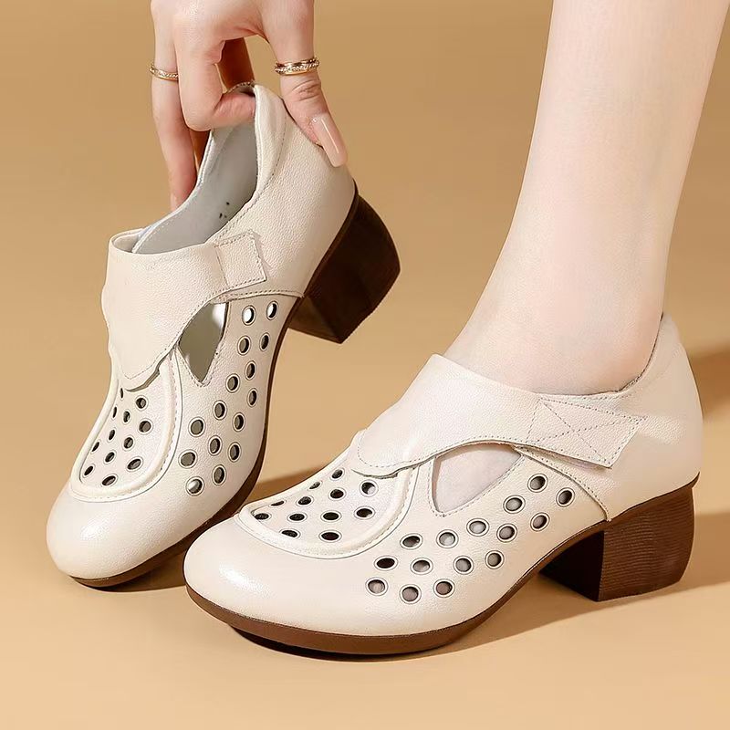 Women's Summer New Leather Hol - Velcro Hook Loop recensione e prezzo