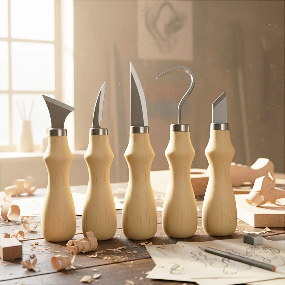 5pc Wood Carving Tools Set Oak - Craft Knife Set recensione e prezzo