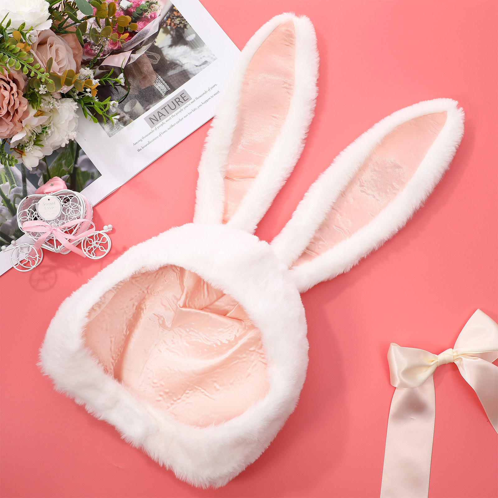 Rabbit Ears Hat Fun Bunny Head - Easy Cosplay Prop recensione e prezzo
