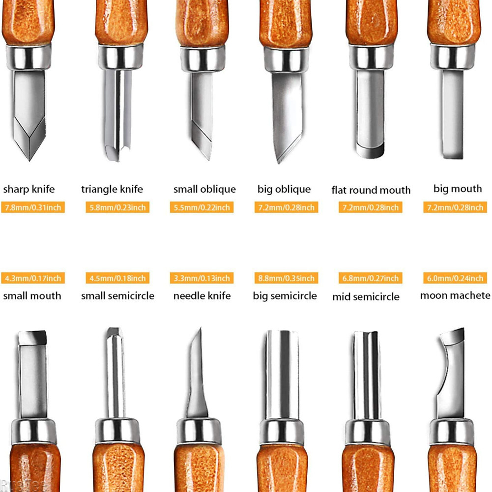 12Pcs SK2 Woodworking Carving  - Craft Knife Set recensione e prezzo