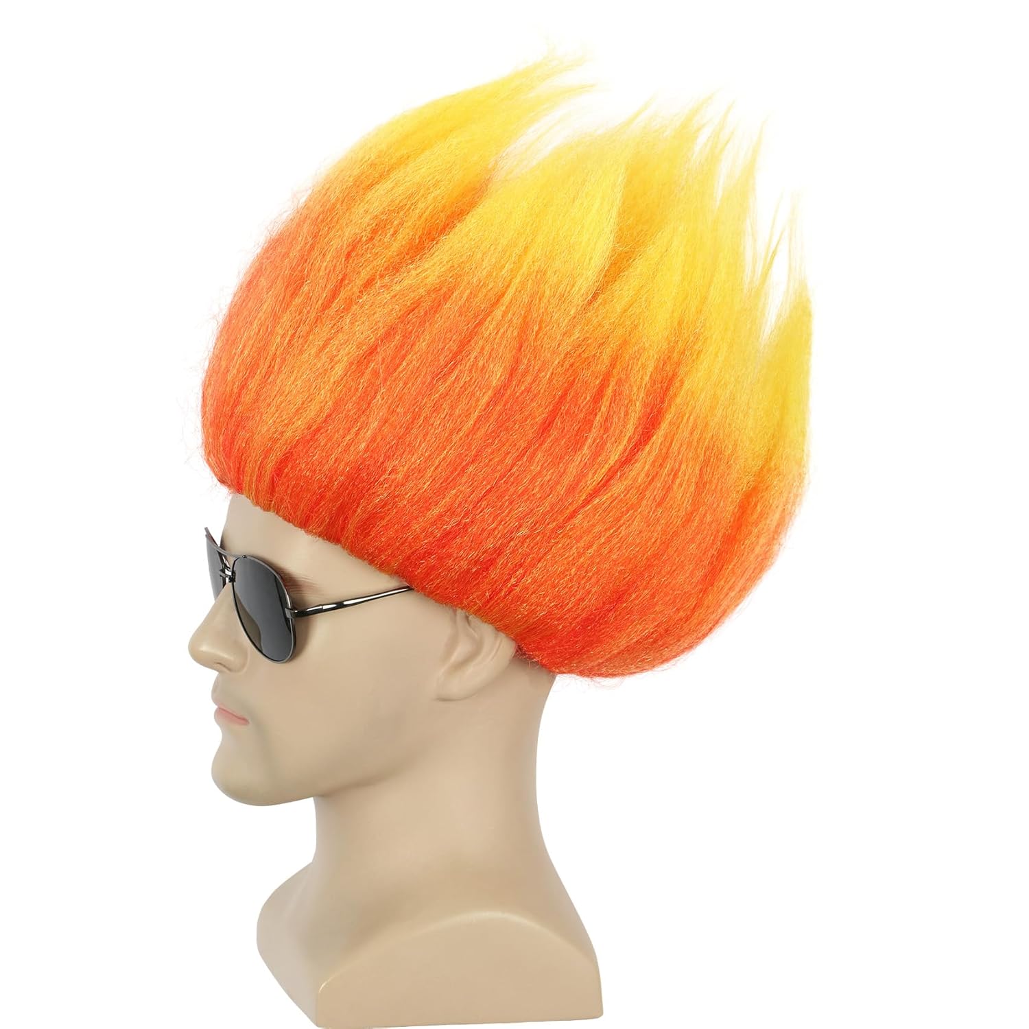Short Orange Wig Spiky Anime W - Cosplay Flame Prop recensione e prezzo