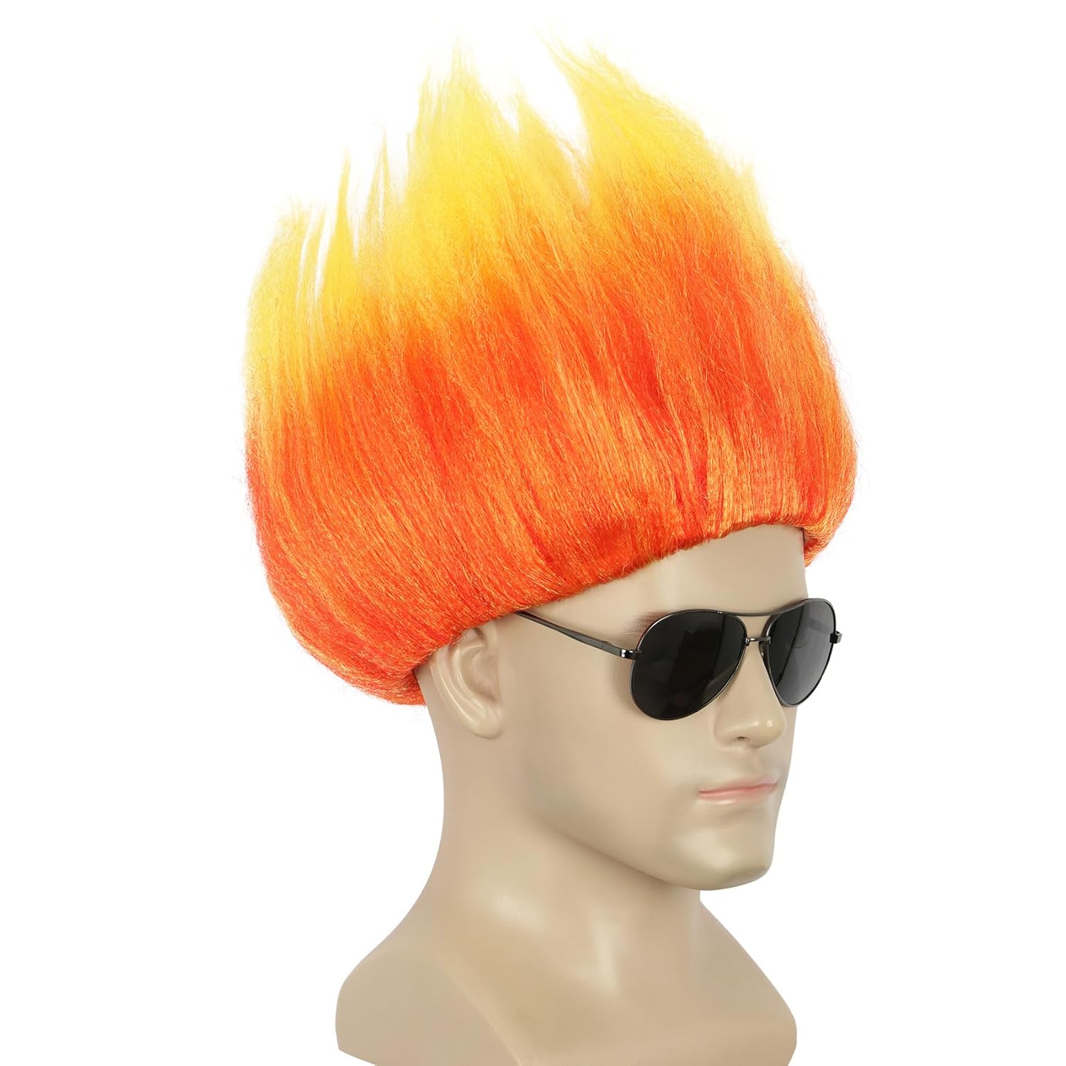 Short Orange Wig Spiky Anime W - Cosplay Flame Prop recensione e prezzo